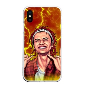 Чехол для iPhone XS Max матовый с принтом Gone Fludd (art) 2 в Рязани, Силикон | Область печати: задняя сторона чехла, без боковых панелей | fludd | gone | gone.fludd | mambl | rap | гон флад | кубик льда | мамбл | молния | реп | сахарный человек