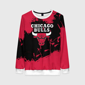 Женский свитшот 3D с принтом CHICAGO BULLS в Рязани, 100% полиэстер с мягким внутренним слоем | круглый вырез горловины, мягкая резинка на манжетах и поясе, свободная посадка по фигуре | chicago bulls | chicago bulls jordan | nba chicago bulls | nike chicago bulls | баскетбол нба | лейкерс чикаг | нба | чикаго атланта | чикаго буллз | чикаго буллз 2019 | чикаго буллз атланта