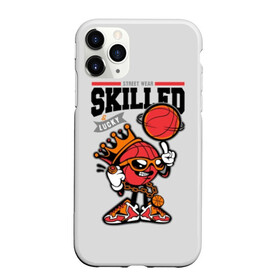 Чехол для iPhone 11 Pro матовый с принтом Skilled and lucky в Рязани, Силикон |  | ball | basketball | black | clo | cool | crown | finger | gold | lucky | ring | sneakers | street | teenager | text | white | баскетбол | баскетболист | большая | кольцо | корона | кроссовки | крутой | мяч | надпись | опытный | очки | перчатки |