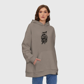 Худи SuperOversize хлопок с принтом Haters gonna Hate в Рязани, 70% хлопок, 30% полиэстер, мягкий начес внутри | карман-кенгуру, эластичная резинка на манжетах и по нижней кромке, двухслойный капюшон
 | haters gonna hate | прикольный принт | футболка принт