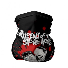 Бандана-труба 3D с принтом Queens of the Stone Age в Рязани, 100% полиэстер, ткань с особыми свойствами — Activecool | плотность 150‒180 г/м2; хорошо тянется, но сохраняет форму | josh homme | metal | qotsa | queens of the stone age | rock | группы | метал | музыка | рок