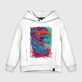 Детское худи Oversize хлопок с принтом Hyper Beast в Рязани, френч-терри — 70% хлопок, 30% полиэстер. Мягкий теплый начес внутри —100% хлопок | боковые карманы, эластичные манжеты и нижняя кромка, капюшон на магнитной кнопке | action | blood | cs go | dragon | shooter | skins | аниме | дракон | игра | когти | контр страйк | краска | красочный | кровь | оружие | скин | скины | страшный | стрельба | турнир | фэнтази | фэнтези | шутер | экшен | язык