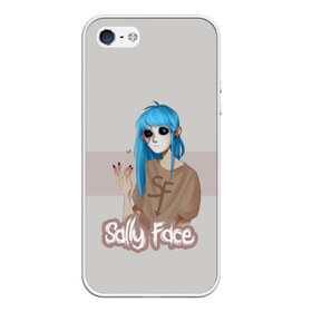 Чехол для iPhone 5/5S матовый с принтом Sally Face в Рязани, Силикон | Область печати: задняя сторона чехла, без боковых панелей | blue | diane | face | fisher | gizmo | henry | johnson | killer | larry | sally | генри | гизмо | джонсон | диана | ларри | лицо | салли | фейс | фишер