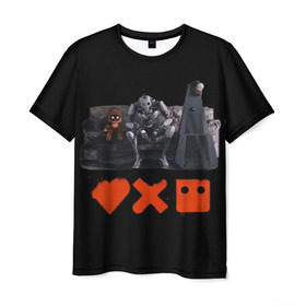 Мужская футболка 3D с принтом Love Death Robots в Рязани, 100% полиэфир | прямой крой, круглый вырез горловины, длина до линии бедер | horror | it | love death  robots | netflix | будущее | искусственный интеллект | наука | технологии | фантастика