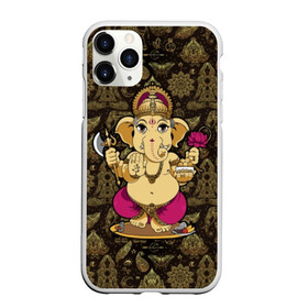 Чехол для iPhone 11 Pro матовый с принтом Ganesha в Рязани, Силикон |  | animal | ax | crown | decoration | elephant | ethnic | flower | food | god | gold | hands | hold | india | lily | mouse | благополучие | бог | божество | ганеша | держит | еда | животное | золото | индия | индуизм | корона | лилия | м | много | мудрость |