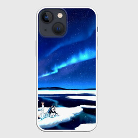 Чехол для iPhone 13 mini с принтом Мальчик и Хаски в Рязани,  |  | art | impressionism | night | painting | planets | sky | stars | style | van gogh | waves | ван гог | вихрь | волны | живопись | звезды | импрессионизм | искусство | краски | небо | ночь | рисунок | стиль