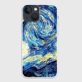 Чехол для iPhone 13 mini с принтом ВАНГОГ в Рязани,  |  | art | impressionism | night | painting | planets | sky | stars | style | van gogh | waves | ван гог | вихрь | волны | живопись | звезды | импрессионизм | искусство | краски | небо | ночь | рисунок | стиль