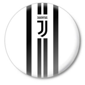 Значок с принтом Juventus в Рязани,  металл | круглая форма, металлическая застежка в виде булавки | Тематика изображения на принте: juventus | ronaldo | роналдо | ювентус