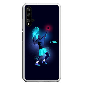 Чехол для Honor 20 с принтом TENNIS NEON в Рязани, Силикон | Область печати: задняя сторона чехла, без боковых панелей | neon | sport | tennis | неон | неоновый | спорт | спортсмен | теннис