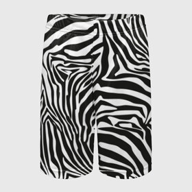 Детские спортивные шорты 3D с принтом Полосы зебры в Рязани,  100% полиэстер
 | пояс оформлен широкой мягкой резинкой, ткань тянется
 | Тематика изображения на принте: abstraction | african | animal | black and white | camouflage | disguise | skin | stripes | zebra | абстракция | африканская | животное | зебры | камуфляж | маскировка | полосы | черно белый