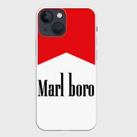 Чехол для iPhone 13 mini с принтом Мальборо в Рязани,  |  | marlboro | мальборо | мода