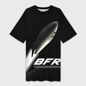 Платье-футболка 3D с принтом BFR (Big Falcon Rocket) в Рязани,  |  | Тематика изображения на принте: bfr | big falcon rocket | elon musk | falcon 9 | falcon heavy | spacex | илон маск | космический корабль | космос | ракета