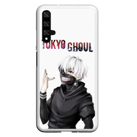 Чехол для Honor 20 с принтом Kaneki Ken в Рязани, Силикон | Область печати: задняя сторона чехла, без боковых панелей | Тематика изображения на принте: ghoul | kaneki | ken | tokyo | гуль | канеки | кен | токийский