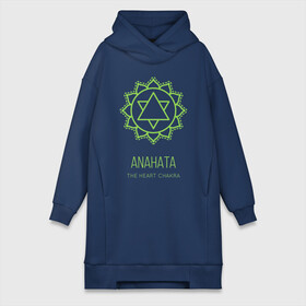 Платье-худи хлопок с принтом Анахата в Рязани,  |  | anahata | chakra | yoga | йога | чакра | чакры