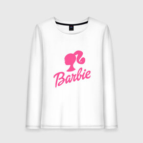 Женский лонгслив хлопок с принтом Barbie в Рязани, 100% хлопок |  | barbara | barbie | beauty | doll | girl | idol | perfect | pink | pop | toy | usa | woman | барбара | барби | девушка | игрушка | кукла | поп идол | розовый | силуэт | сша