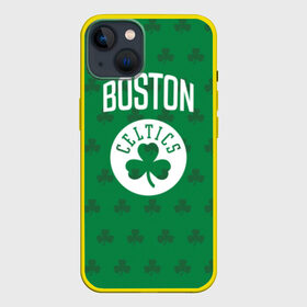 Чехол для iPhone 13 с принтом Boston Celtics в Рязани,  |  | Тематика изображения на принте: boston | boston celtics | celtics | бостон | бостон селтикс