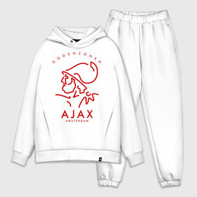 Мужской костюм хлопок OVERSIZE с принтом Аякс в Рязани,  |  | afc ajax | ajax | amsterdamsche football club ajax | амстердамский аякс | аякс | аякс амстердам | фк аякс | форма | футбол | футбольный клуб