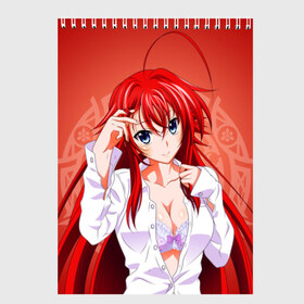 Скетчбук с принтом High School DxD Риас в Рязани, 100% бумага
 | 48 листов, плотность листов — 100 г/м2, плотность картонной обложки — 250 г/м2. Листы скреплены сверху удобной пружинной спиралью | high school dxd | highschool dxd | rias gremory | аниме | демоны старшей школы | манга | ранобэ | риас | риас гремори | старшая школа dxd | старшая школа демоны против падших | хай сукуру dxd