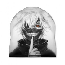 Шапка 3D с принтом Kaneki Ken в Рязани, 100% полиэстер | универсальный размер, печать по всей поверхности изделия | anteiku | ghoul | kaneki | ken | tokyo | антейку | гуль | канеки | кен | токийский