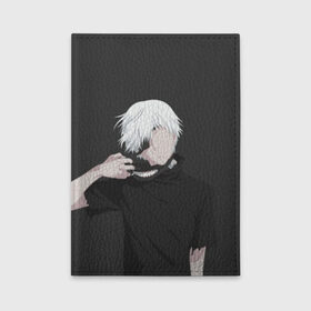 Обложка для автодокументов с принтом Kaneki Ken в Рязани, натуральная кожа |  размер 19,9*13 см; внутри 4 больших “конверта” для документов и один маленький отдел — туда идеально встанут права | anteiku | ghoul | kaneki | ken | tokyo | антейку | гуль | канеки | кен | токийский