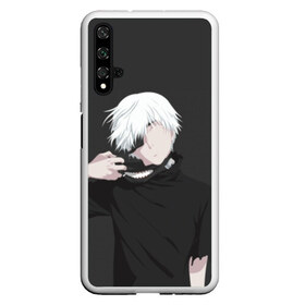 Чехол для Honor 20 с принтом Kaneki Ken в Рязани, Силикон | Область печати: задняя сторона чехла, без боковых панелей | Тематика изображения на принте: anteiku | ghoul | kaneki | ken | tokyo | антейку | гуль | канеки | кен | токийский