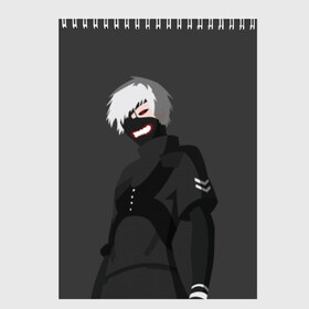 Скетчбук с принтом Kaneki Ken в Рязани, 100% бумага
 | 48 листов, плотность листов — 100 г/м2, плотность картонной обложки — 250 г/м2. Листы скреплены сверху удобной пружинной спиралью | anteiku | ghoul | kaneki | ken | tokyo | антейку | гуль | канеки | кен | токийский