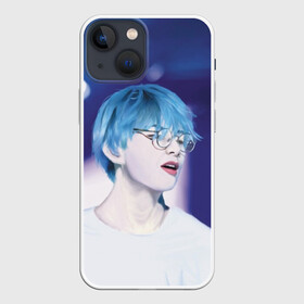 Чехол для iPhone 13 mini с принтом BTS Blue в Рязани,  |  | bts | jimin | jin | jungkook | k pop | kim taehyung | korean | suga | бтс | джонгук | ким сокчин | ким тэ хён | корейский поп | корея | мин юнги | пак | суга | чимин | чон