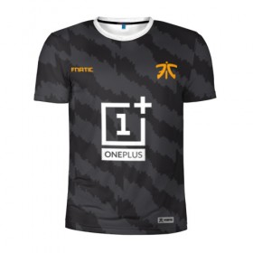 Мужская футболка 3D спортивная с принтом Fnatic - Jersey pro 2019 в Рязани, 100% полиэстер с улучшенными характеристиками | приталенный силуэт, круглая горловина, широкие плечи, сужается к линии бедра | Тематика изображения на принте: 0x000000123 | csgo | fnatic | ксго | фнатик