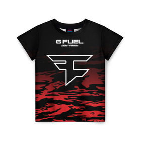 Детская футболка 3D с принтом Faze clan - Jersey pro 2019 в Рязани, 100% гипоаллергенный полиэфир | прямой крой, круглый вырез горловины, длина до линии бедер, чуть спущенное плечо, ткань немного тянется | 0x000000123 | clan | csgo | faze | ксго | фейз