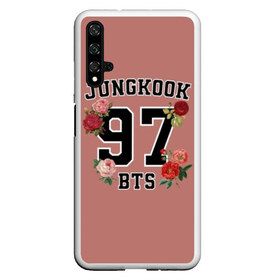 Чехол для Honor 20 с принтом JUNGKOOK 97 BTS в Рязани, Силикон | Область печати: задняя сторона чехла, без боковых панелей | Тематика изображения на принте: bangtan | bighit | boy | fake love | j hope | jimin | jin | jungkook | korea | kpop | live | luv | mic drop | rm | suga | v | with | бтс | кей | поп