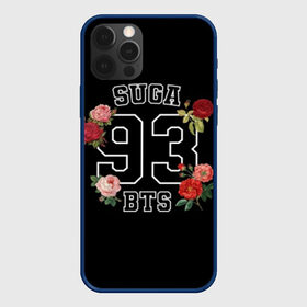 Чехол для iPhone 12 Pro с принтом SUGA 93 BTS в Рязани, силикон | область печати: задняя сторона чехла, без боковых панелей | Тематика изображения на принте: bangtan | bighit | boy | fake love | j hope | jimin | jin | jungkook | korea | kpop | live | luv | mic drop | rm | suga | v | with | бтс | кей | поп