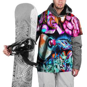 Накидка на куртку 3D с принтом GRAFFITI в Рязани, 100% полиэстер |  | Тематика изображения на принте: grafiti | paint | street art | urban | город | граффити | искусство | кирпичи | краски | рисунки | стена | улицы | уличное искусство