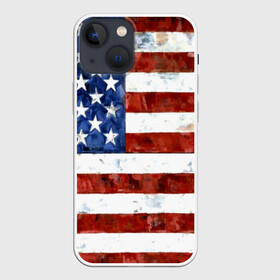 Чехол для iPhone 13 mini с принтом США ФЛАГ в Рязани,  |  | usa | абстракция | америка | американский | герб | звезды | краска | символика сша | страны | сша | флаг | штаты