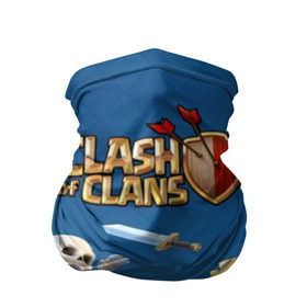 Бандана-труба 3D с принтом Clash of Clans в Рязани, 100% полиэстер, ткань с особыми свойствами — Activecool | плотность 150‒180 г/м2; хорошо тянется, но сохраняет форму | base | clan wars | coc | hall | hog rider | royale | town | trap | база | гоблин | золото | клеш оф кленс | кок | крепость | кристаллы | трофей | эликсир