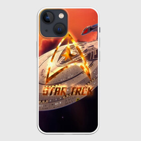 Чехол для iPhone 13 mini с принтом Звездный путь в Рязани,  |  | captain | chekov | chris | discovery | enterprise | khan | kirk | ncc | pine | spock | star | trek | джеймс | дискавери | капитан | кирк | спок | стартрек