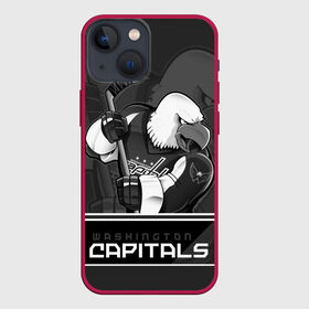 Чехол для iPhone 13 mini с принтом Washington Capitals в Рязани,  |  | capitals | hokkey | nhl | ovechkin | washington | александр | вашингтон | кэпиталз | кэпиталс | овечкин | хоккеист | хоккей