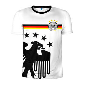 Мужская футболка 3D спортивная с принтом Сборная Германии в Рязани, 100% полиэстер с улучшенными характеристиками | приталенный силуэт, круглая горловина, широкие плечи, сужается к линии бедра | deutsche | deutschland | die mannschaft | germany | германия | немецкая сборная | сборная | сборная гемании по футболу | сборная германии | форма | футбол