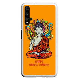 Чехол для Honor 20 с принтом Happy Buddha Purnima в Рязани, Силикон | Область печати: задняя сторона чехла, без боковых панелей | buddha | golden | happy | indian | kesa | lotus | monk | orange | ornament | pattern | pose | religion | shakyamuni | spiritual | te | будда | буддизм | духовный | золотой | индийский | кашая | кэса | лотос | оранжевый | орнамент | основатель | по