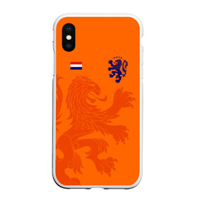 Чехол для iPhone XS Max матовый с принтом Сборная Голландии в Рязани, Силикон | Область печати: задняя сторона чехла, без боковых панелей | Тематика изображения на принте: holland | nederland | netherlands | голландия | нидерланды | сборная голландии | сборная голландии по футболу | сборная нидерландов | форма | футбольные сборные | чемпионат