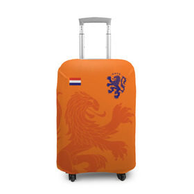 Чехол для чемодана 3D с принтом Сборная Голландии в Рязани, 86% полиэфир, 14% спандекс | двустороннее нанесение принта, прорези для ручек и колес | holland | nederland | netherlands | голландия | нидерланды | сборная голландии | сборная голландии по футболу | сборная нидерландов | форма | футбольные сборные | чемпионат