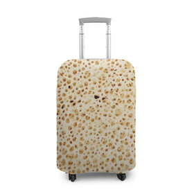 Чехол для чемодана 3D с принтом Блин в Рязани, 86% полиэфир, 14% спандекс | двустороннее нанесение принта, прорези для ручек и колес | блин | блины | жареный | лаваш | текстура | фон | хлеб