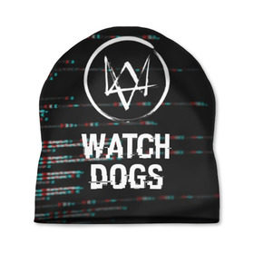 Шапка 3D с принтом WATCH DOGS в Рязани, 100% полиэстер | универсальный размер, печать по всей поверхности изделия | action | ct os | ded sec | fox | game | gamer | glitch | hacker | player | watch dogs | watch dogs 2 | глитч | знак лиса | игра | компьютерная игра | маркус | хакер