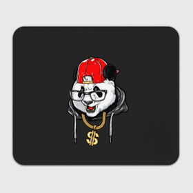 Коврик для мышки прямоугольный с принтом Swag Panda в Рязани, натуральный каучук | размер 230 х 185 мм; запечатка лицевой стороны | animal | art | authority | baseball cap | bear | chain | dollar | drawing | gold | graphics | hood | look | panda | red | swag | wild | авторитет | бейсболка | взгляд | графика | дикий | доллар | животное | золотая | искусство | капюшон | красна