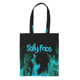 Сумка 3D повседневная с принтом SALLY FACE FIRE в Рязани, 100% полиэстер | Плотность: 200 г/м2; Размер: 34×35 см; Высота лямок: 30 см | face | fire | game | horror | larry | sally | sally face | sanity s fall | игра | ларри | мальчик с протезом | огонь | салли | салли фейс | ужасы