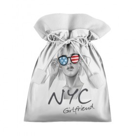 Подарочный 3D мешок с принтом NYC girlfriend в Рязани, 100% полиэстер | Размер: 29*39 см | beautiful | blonde | city | flag | girl | girlfriend | new york | reflection | stars | stripes | usa | блондинка | город | девушка | звезды | красивая | нью йорк | отражение | очки | подруга | полосы | сша | флаг