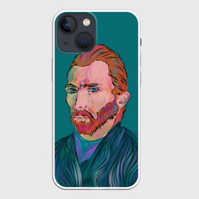 Чехол для iPhone 13 mini с принтом Ван Гог в Рязани,  |  | art | artist | background | beard | creativity | face | impressionism | look | man | picture | portrait | purple | red | van gogh | борода | ван | взгляд | гог | импрессионизм | искусство | картина | лицо | мужчина | портрет | рыжий | творчество | фиолето