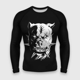 Мужской рашгард 3D с принтом Питбуль в Рязани,  |  | angry | animals | authority | breed | cool | dog | fangs | fight | head | illustration | inscription | m | pitbull | supreme | swag | teeth | wild | авторитет | бойцовый | верховный | голова | дикий | животные | злой | зубы | иллюстрация | клыки | крутой 