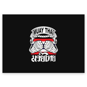 Поздравительная открытка с принтом Muay Thai в Рязани, 100% бумага | плотность бумаги 280 г/м2, матовая, на обратной стороне линовка и место для марки
 | Тематика изображения на принте: fight | muay thai | thai boxing | ufc | бокс | ката | кикбоксин | лаос | лоу кик | муай | мьянма | поединок | таиланд | тай | тайский | таолу