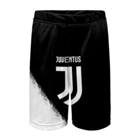 Детские спортивные шорты 3D с принтом JUVENTUS в Рязани,  100% полиэстер
 | пояс оформлен широкой мягкой резинкой, ткань тянется
 | italia | juve | juventus | sport | италия | спорт | спортивная форма | футбол | футбольный | чемпионат | ювентус