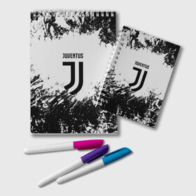 Блокнот с принтом Juventus в Рязани, 100% бумага | 48 листов, плотность листов — 60 г/м2, плотность картонной обложки — 250 г/м2. Листы скреплены удобной пружинной спиралью. Цвет линий — светло-серый
 | italia | juve | juventus | sport | италия | спорт | спортивная форма | футбол | футбольный | чемпионат | ювентус